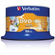 DVD-R 4,7GB VERBATIM 16X CAKE 50SZT NADRUK 43533