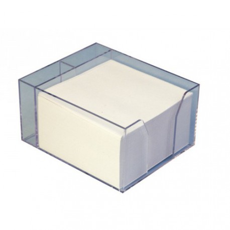 Pojemnik na wkład z kostką białą 8,5x8,5x3,5 cm 3 komorowy HAS
