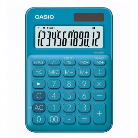 KALKULATOR BIUROWY NIEBIESKI CASIO ***MS-20UC-BU-S*