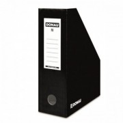 Pojemnik na dokumenty DONAU, karton, A4/100mm, lakierowany, czarny