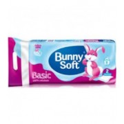 Papier toal.100% celuloza Bunny Soft 2W /8rol/