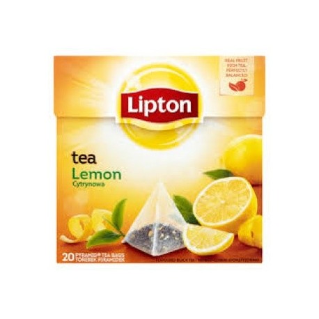 Herbata Lipton cytrynowa piramidki ekspresowa 20 piramidek