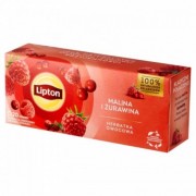 Herbata Lipton malina i żurawina ekspresowa 20 torebek