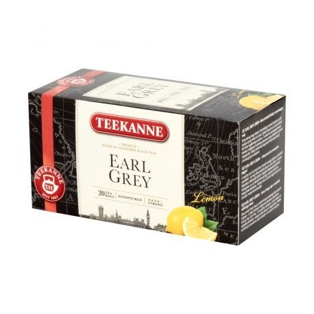 Herbata Teekanne Earl Gray czarna aromat cytrynowy ekspresowa 20 torebek
