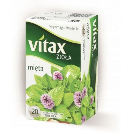 Herbata Vitax Zioła mięta ekspresowa 20 torebek