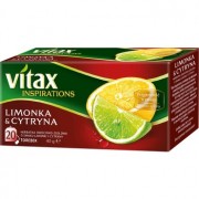 Herbata Vitax Inspiration limonka i cytryna ekspresowa 20 torebek