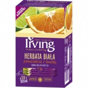 Herbata Irving biała pomarańcza z limetką ekspresowa 20 kopert