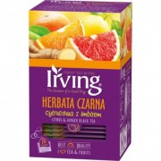 Herbata Irving czarna cytrynowa z imbirem ekspresowa 20 kopert
