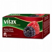 Herbata Vitax Inspiration malina i jeżyna ekspresowa 20 torebek