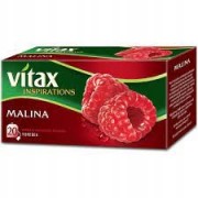 Herbata Vitax Inspiration malina ekspresowa 20 torebek