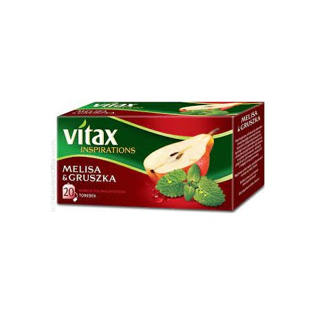 Herbata Vitax Inspiration melisa i gruszka ekspresowa 20 torebek