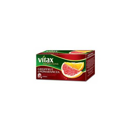 Herbata Vitax Inspiration grejpfrut i pomarańcza ekspresowa 20 torebek