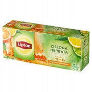 Herbata Lipton Green Tea Citrus ekspresowa 25 torebek