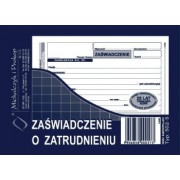 Zaświadczenie o zatrudnieniu A6 o+k 502-5