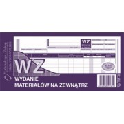 WZ Wydanie materiałów na zewnątrz 1/3 A4 wielokopia 351-8