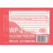 Polecenie przelewu - wpłata gotówkowa WP-2 odcinkowy A6 o+k 449-5M