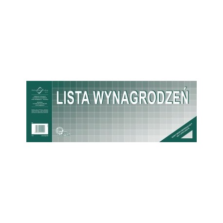 Lista wynagrodzeń 1/2 A3 P3M