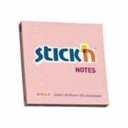 Notes samoprzylepny Stickn 76x76 mm różowy pastel 100 kartek 21148 (12)