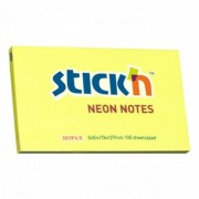 Notes samoprzylepny Stickn 127x76 mm żółty neon 100 kartek 21135 (12)