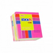 Notes samoprzylepny Stickn 51x51 mm różowy mix neon i pastel 250 kartek 21533 (48)
