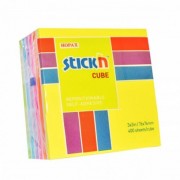 Notes samoprzylepny Stickn 76x76 mm 6 kolorów 400 kartek 21539 (12)