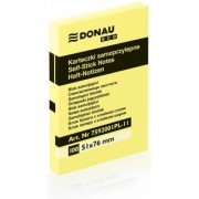Notes samoprzylepny Donau 51x76 mm jasny żółty 100 kartek 7592001PL-11