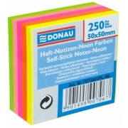 Notes samoprzylepny Donau 50x50 mm neon 250 kartek 7575001PL-99