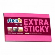 Notes samoprzylepny Stickn 76x127 mm Extra sticky różowy neon 90 kartek 21675 (12)