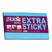 Notes samoprzylepny Stickn 76x127 mm Extra sticky niebieski neon 90 kartek 21677 (12)