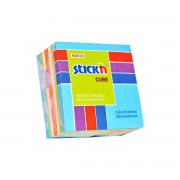 Notes samoprzylepny Stickn 51x51 mm niebieski mix neon i pastel 250 kartek 21535 (48)