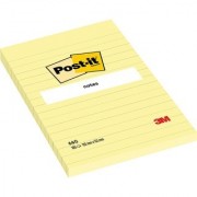 Notes samoprzylepny Post-it 102x152 mm żółty neon w linię 100 kartek 660 (6)