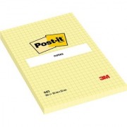 Notes samoprzylepny Post-it 102x152 mm żółty w kratkę 100 kartek 662 (6)