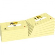 Notes samoprzylepny Post-it 127x76 mm żółty w linie 100 kartek 635 (144)