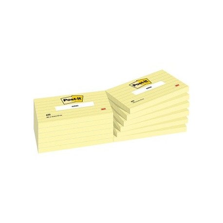 Notes samoprzylepny Post-it 127x76 mm żółty w linie 100 kartek 635 (144)
