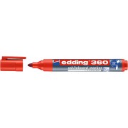Marker suchościeralny Edding 360 czerwony okrągła końcówka (10)