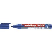 Marker suchościeralny Edding 360 niebieski okrągła końcówka (10)