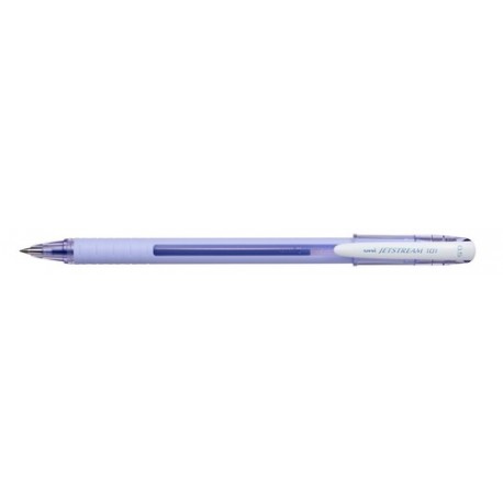 Długopis kulkowy UNI SX-101FL jasno fioletowy wkład niebieski 0.7 mm (12)
