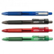 Długopis automatyczny żelowy Taurus TDA-03 niebieski 0,7 mm (12)
