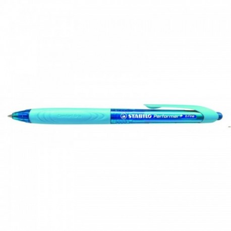 Długopis automatyczny Stabilo Performer+ obudowa niebieski/niebieski 328/3-41