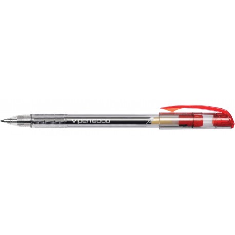 Długopis Rystor V Pen 6000 czerwony 0.7 mm (12)