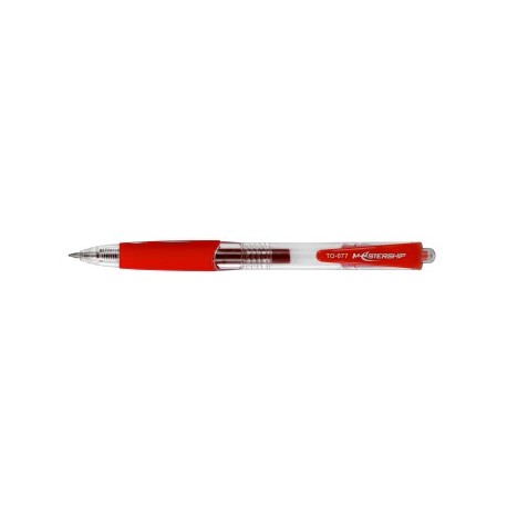 Długopis żelowy automatyczny Toma Mastership czerwony 0.7 mm TO-077 (20)