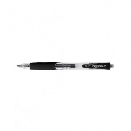 Długopis żelowy automatyczny Toma Mastership czarny 0.7 mm TO-077 (20)
